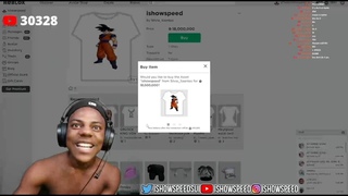 Speed Spends 18 Million Robux On a Goku T-Shirt