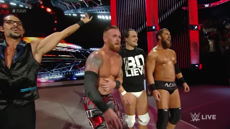 ( Heath Slater, Curtis Axek, Adam Rose and Bo Dallas) The Social Outcasts WWE Debut