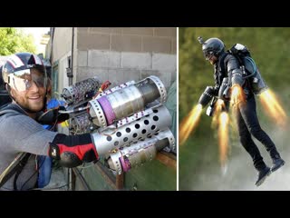Dad Builds Home-Made Jet Pack!
