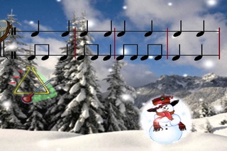 Сольфеджио для детей Jingle bells Lectura Rtmica
