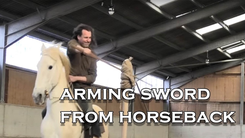 Knights sword: How did a knight use his sword when on a horse ( I demonstrate from horseback.
