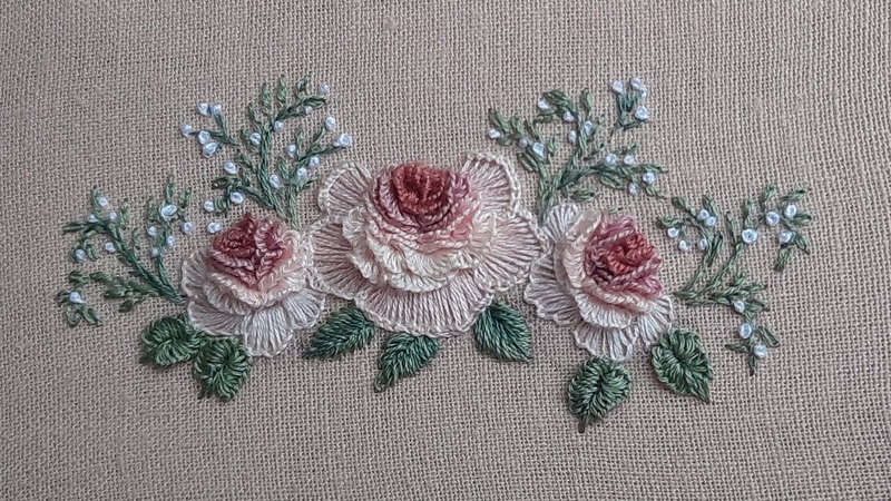 How To Embroidery A Graceful 3 D Rose Embroidery