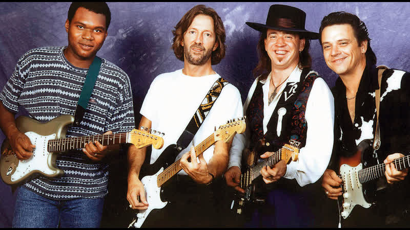 Eric Clapton Stevie Ray Vaughan Buddy Guy Jimmie Vaughan Robert Cray Sweet Home Chicago v720