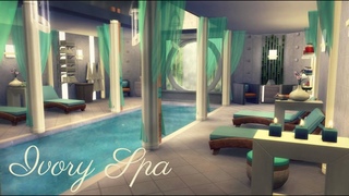 Ivory Spa ASMR Ambience | bubbles, water sounds, swimming