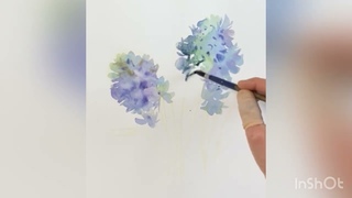 Акварель, watercolor, гиацинты. #art #painting #watercolourpainting #акварель #watercolor