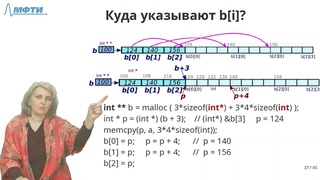 Дербышева Т.Н. Лекция 11-2-3 Динамический двумерный массив 1 malloc и работает aij
