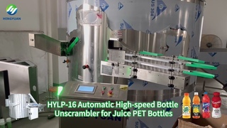 Industrial High-speed Bottle Unscrambler for Juice PET Bottles to Indian Client | HengYuan HYLP-16