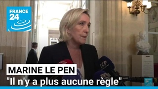 Marine Le Pen accuse l'Assemble nationale d'tre devenue une zone de non-droit  FRANCE 24