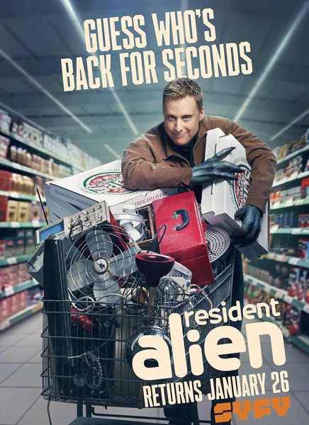 Засланец из космоса (2 сезон: 1-16 серии из 16) / Resident Alien / 2022 / ПМ (Кравец-Рекордз), ПД (Кубик в Кубе) / WEB-DLRip + WEB-DL (1080p)