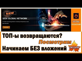 Заработок в интернете. Рекламная площадка. SeekGlobalNetwork