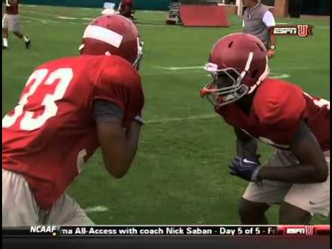 Bama Defensive Back Drills